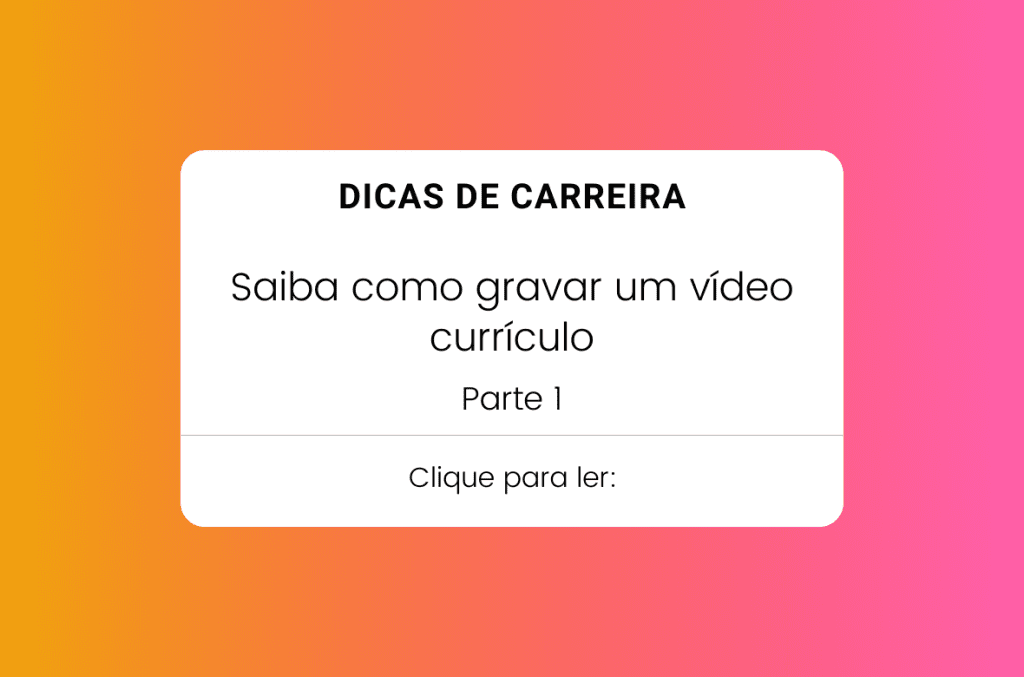 como gravar um vídeo currículo