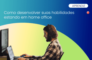 home trabalhando no computador em home office