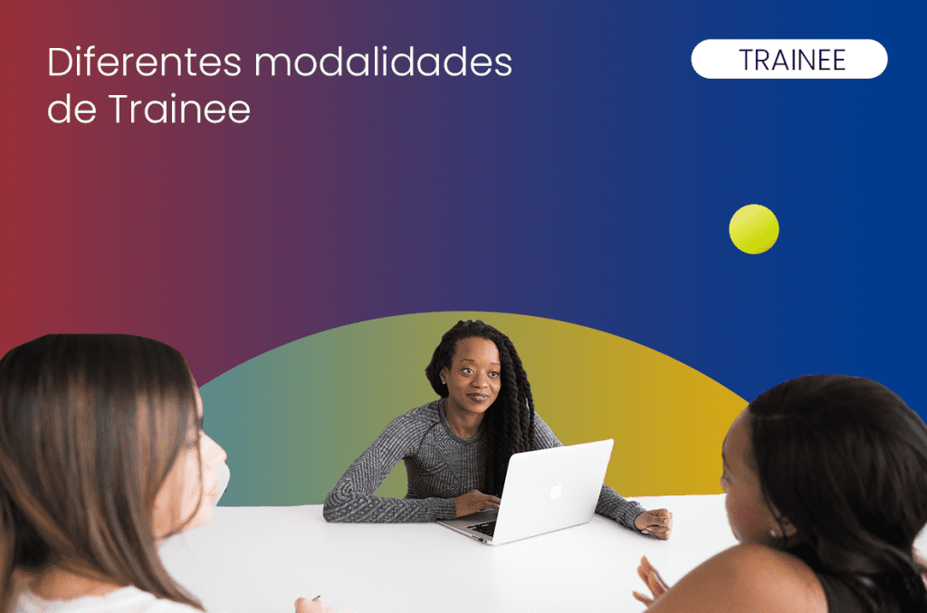 mulheres jovens sendo entrevistadas por recrutadora no processo seletivo para trainee